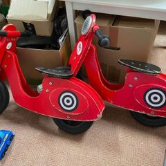 Wooden balance bike