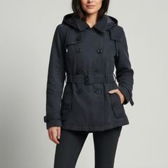 Superdry Super Raincoat Washed Black size S