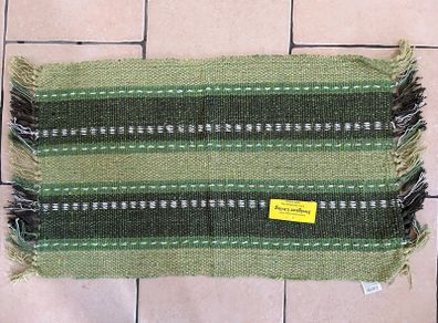 Ethnic Handwoven Green Rug