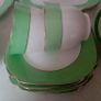 Green and White Vintage China Teaset Image 3