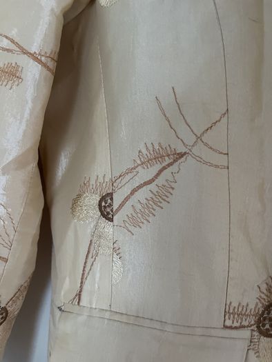Handmade silk coat