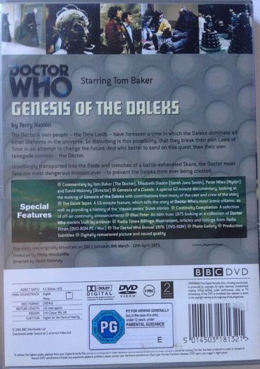 Doctor Who (Tom Baker) [1975] Genesis Of The Daleks [DVD TV Boxset]