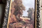 Picture of Country scene in beautiful decorative  frame with glass