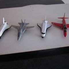 2019 Diecast Matchbox Swing Wing Fighter Jet & Siku Space Shuttle & Red Arrows Hawk