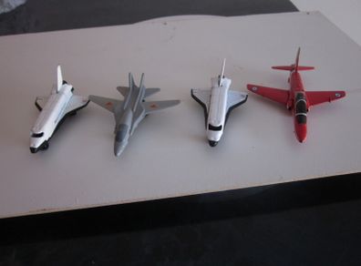 2019 Diecast Matchbox Swing Wing Fighter Jet & Siku Space Shuttle & Red Arrows Hawk