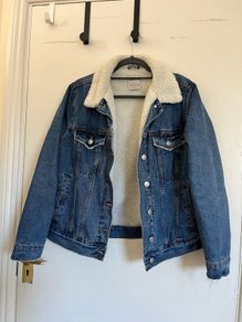 Denim Co. Sherpa-Lined Denim Jacket (Size UK 12 / EUR 40)