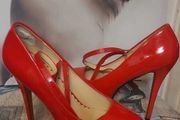Red High Heels Size 11