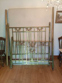 Brass bedframe