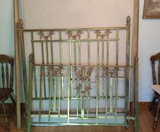 Brass bedframe