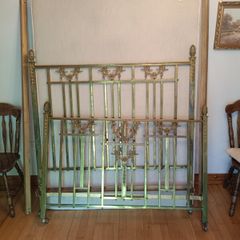Brass bedframe