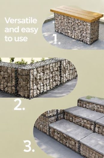 DIY Gabion baskets (100x50x50) x 10. FREE P&P
