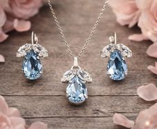 Crystal Necklace & Earrings