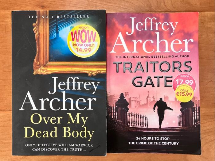 Over My Dead Body and Traitors Gate by Jeffrey Archer