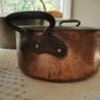 Very old antique pots 2 Brass / 1 copper Image 3