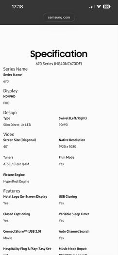 samsung tv