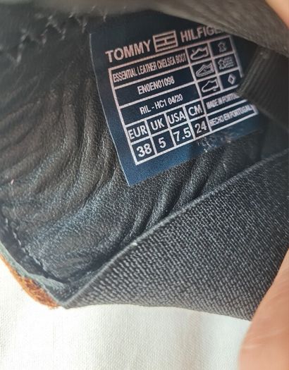 Tommy jeans warm lined chelsea boots Size 5 eu 38 rich brown leather in excellent condition