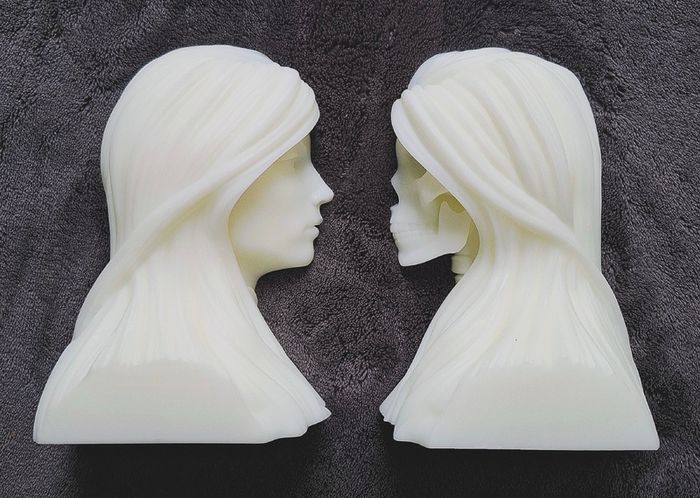 Handcrafted Hel Bookends Norse Mythology Shelf Decor