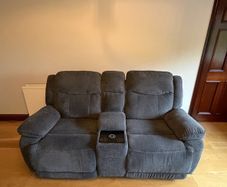 Electric 2 Seater Recliner and Console (Connollys of Moy) 1 Year Old