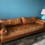 EZ Living Cigar Leather 3 Seater Sofa Image 2