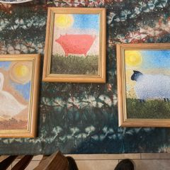 Set of oil paintings free postage