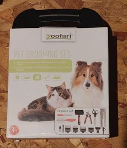Pet grooming set