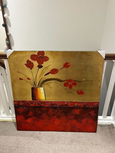 Red painting (flowers)