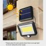 100 LED Solar Power PIR Motion Sensor Security & Floodlights Outdoor Garden Light Security Flood Lamps Image 3