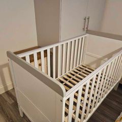 Tutti Bambini Ravenna Cot Bed White Grey