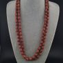 Antique Venetian Style MultiLayerd Red Chevorn Glass Beads Necklace Strand Image 5