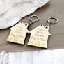 2x Our First Home Personalised Couples Keyring, House Warming Key Chain, Moving House Gift, New Home Keyrings, His & Hers Keyring Homeowner Image 2