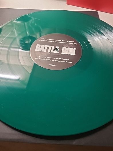fontaines DC x massive attack x young fathers red sleeve green vinyl