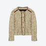 Zara Gold Shimmer Jacket - Size X Large Image 7