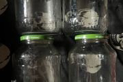 Big glass empty jars Storage jars Glass jars 2.5 litres