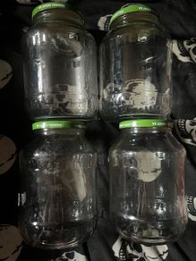 Big glass empty jars Storage jars Glass jars 2.5 litres