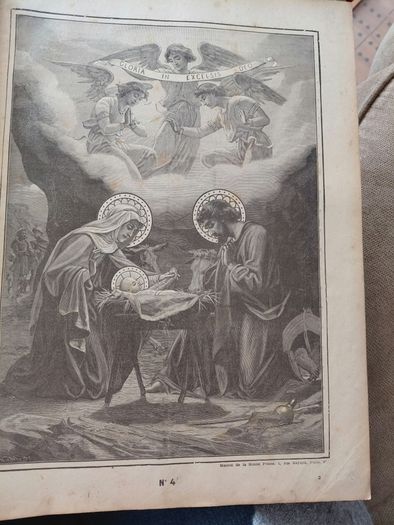Vintage Catechisme en inages book of illustrations Paris 1927
