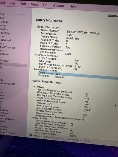 macbook pro 13" Retina i5 2,7Ghz 8GB RAM