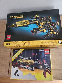 lego blacktron renegade 10355 + blacktron cruiser 40580