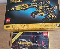lego blacktron renegade 10355 + blacktron cruiser 40580