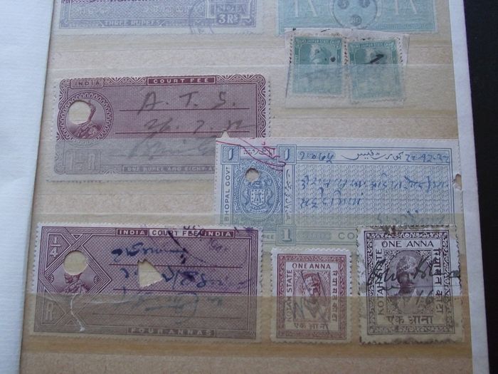 A nice collection of Stamps from India, presented in the album #7