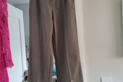 leather look mink trousers - reduced