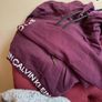 Plum Calvin Klein cropped hoody Image 6