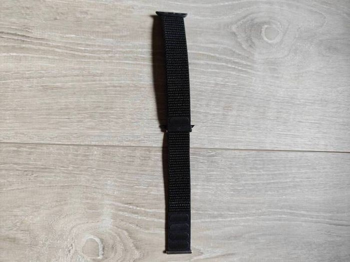 Apple Watch Premium Black Woven Nylon Watch Band