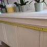 king size headboard solid wood white , off-white, beige,  creamy, ivory, eggshell , ecru Image 2