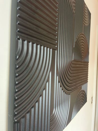 Textured Steel Black Artwork