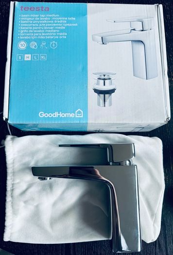 GoodHome teesta basin mixer tap: medium