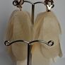 Cream Vanilla Juilette Cascading Floral Petal Clip On Earrings Image 4