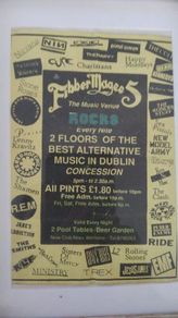 Genuine Fibber Magees flyer from 1994, framed