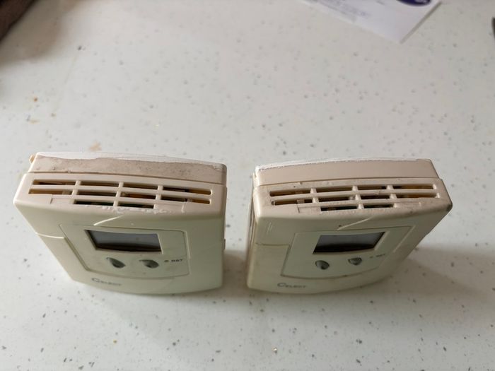 2 x Celect DRT1F Wired Room Thermostats