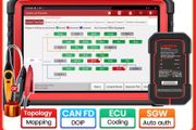 LAUNCH X431 PRO3S+ V5.0 Car Diagnostic Tools Topology Map Bidirectional Coding DBScar VII VCI CAN FD DOIP Auto OBD OBD2 Scanner