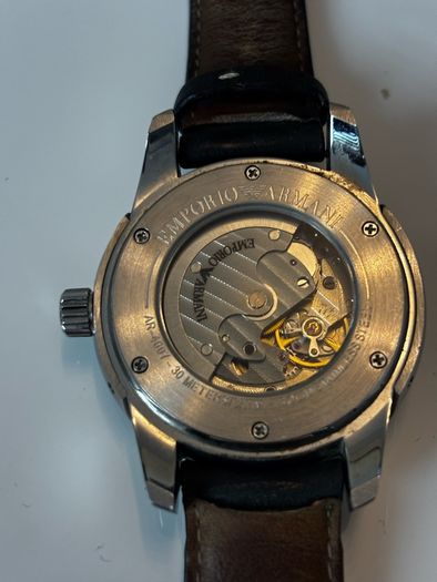 Emporio Armani Meccanico Automatic Mens Watch AR 4601  Power Reserve  Box